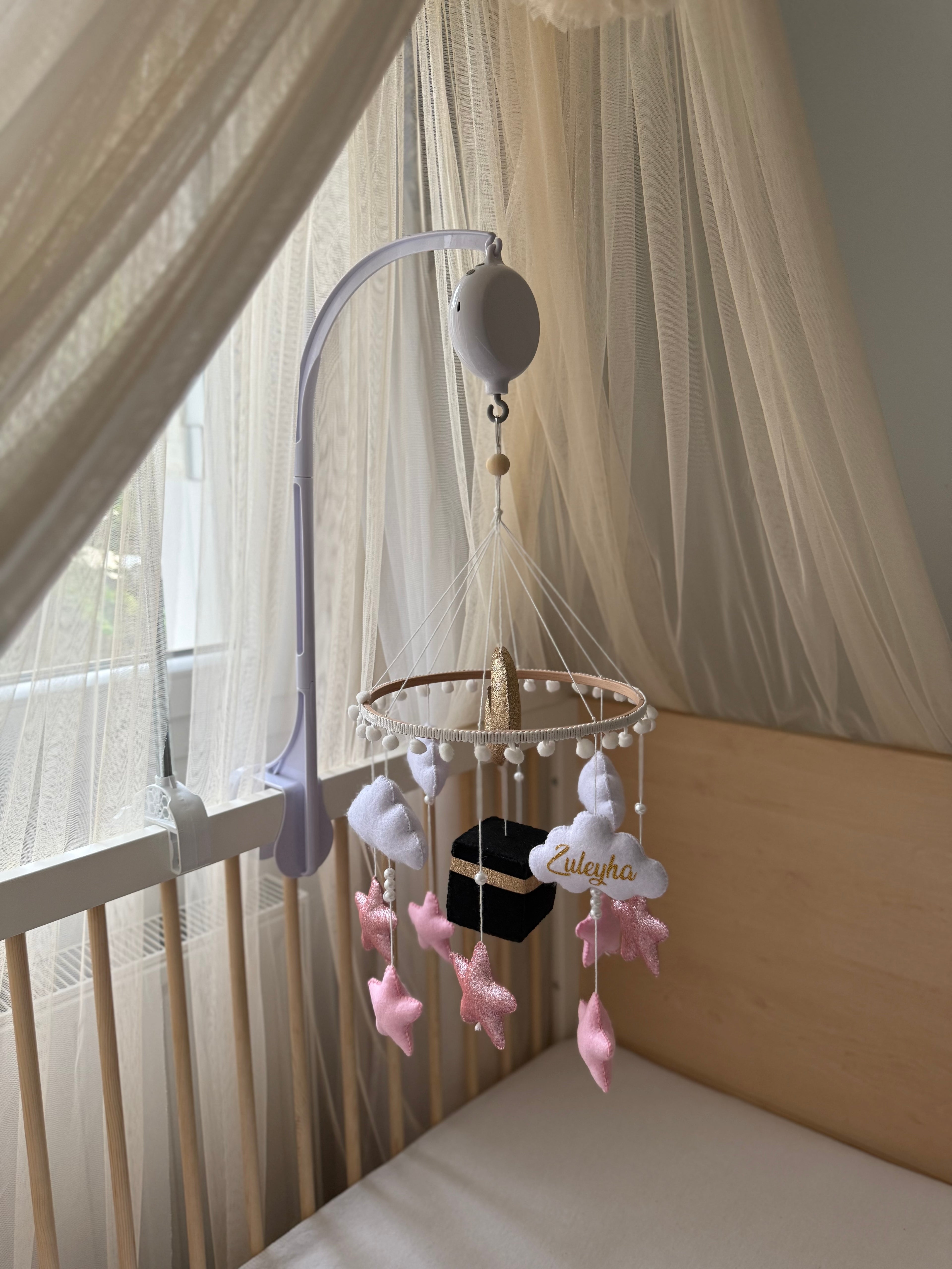 Mobile Coranique Rose